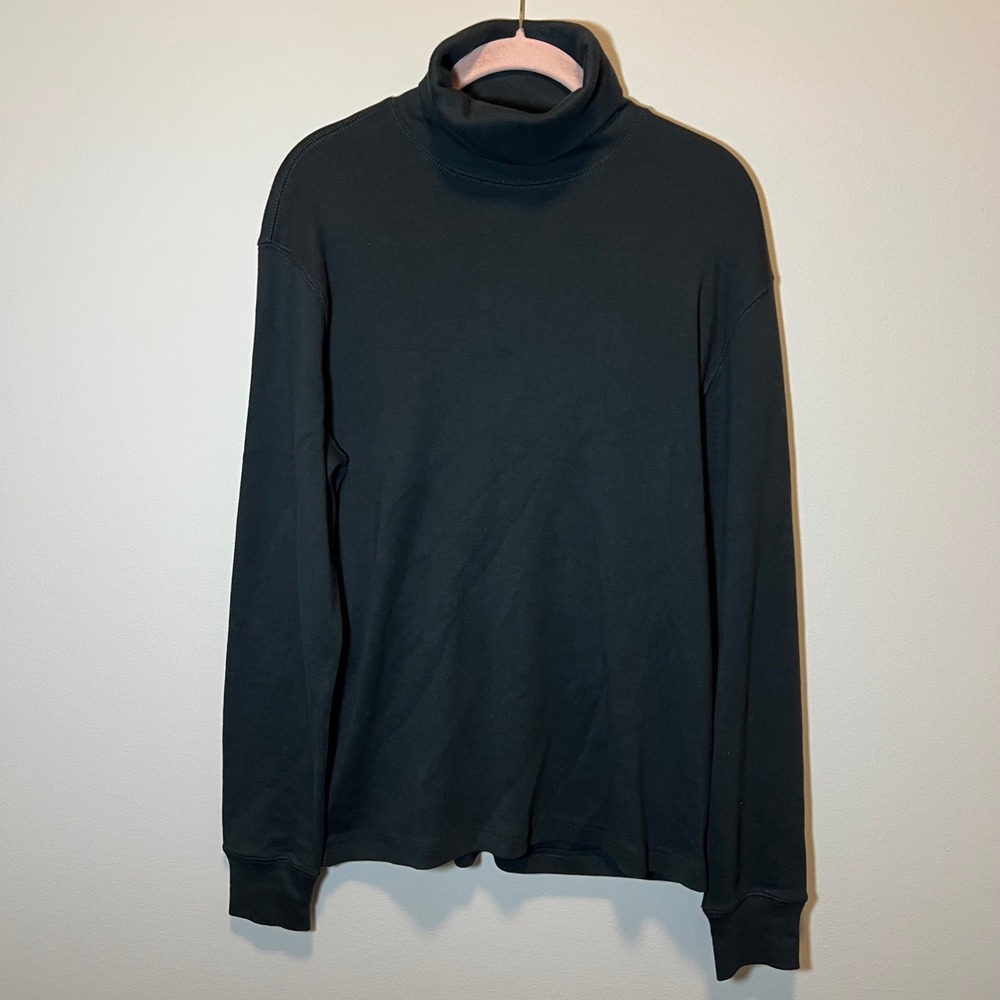 J. Crew Men's Black Ribbed Turtleneck Long Sleeve Shirt Small NWT